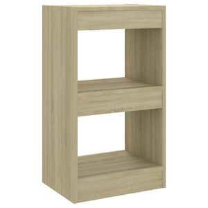vidaXL Biblioth&egrave;que/S&eacute;parateur de pi&egrave;ce Ch&ecirc;ne Sonoma 40x30x72 cm