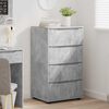 vidaXL Armoires de rangement 2 pcs Gris béton 60 x 48 x 105 cm