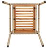 vidaXL Chaises empilables de jardin 4 pcs Marron et beige
