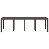 vidaXL Table de Jardin Marron 250 x 100 x 73 cm polyrotin