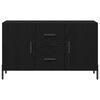 vidaXL Buffet Ch&ecirc;ne noir 100 x 36 x 60 cm Bois d'ing&eacute;nierie