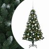 vidaXL Arbre de No&euml;l Artificiel avec Boule 120 cm 150 LED Blanc chaud