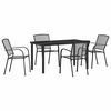 vidaXL Ensemble de salle &agrave; manger pour jardin 5 pc Anthracite