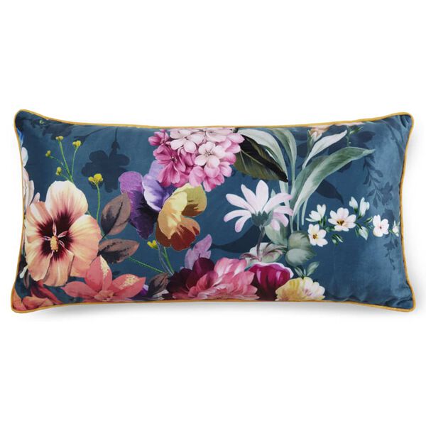 Descanso Oreiller d&eacute;coratif NOVARA 30x60 cm Bleu p&eacute;trole