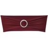 vidaXL Ruban d&eacute;coratif &eacute;lastique avec boucle de chaise 25 pcs Bordeaux