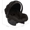 vidaXL Poussette pour b&eacute;b&eacute; 3-en-1 Anthracite et noir Acier