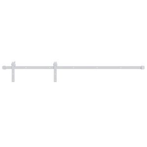 vidaXL Kit de quincaillerie de porte coulissante 200 cm Acier Blanc