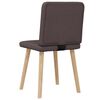 vidaXL Chaises à manger lot de 2 marron foncé tissu
