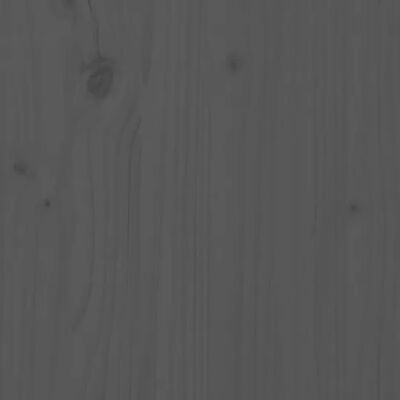 vidaXL Lit coulissant Gris Bois de pin solide 2x(90x190) cm