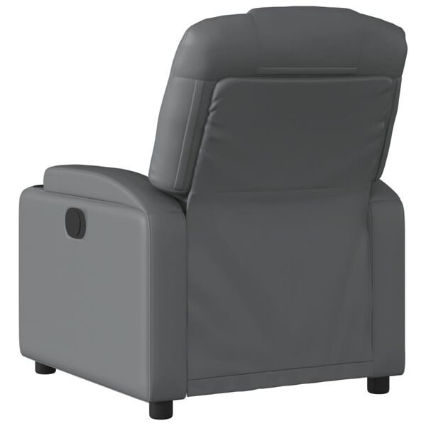 vidaXL Fauteuil inclinable gris similicuir