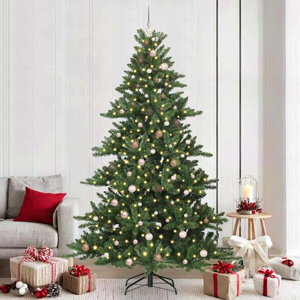 vidaXL Sapin de No&euml;l Artificiel &agrave; Branches Articul&eacute;es Vert 240 cm PVC