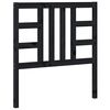 vidaXL T&ecirc;te de lit Noir 96x4x100 cm Bois massif de pin