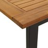 vidaXL Ensemble de salle &agrave; manger pour jardin 7 pcs Noir et marron