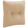 vidaXL Coussin de dos PUTTEN 100 % polyester Sable 40 x 40 x 10 cm