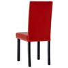 vidaXL Chaises &agrave; manger lot de 4 rouge bordeaux PVC