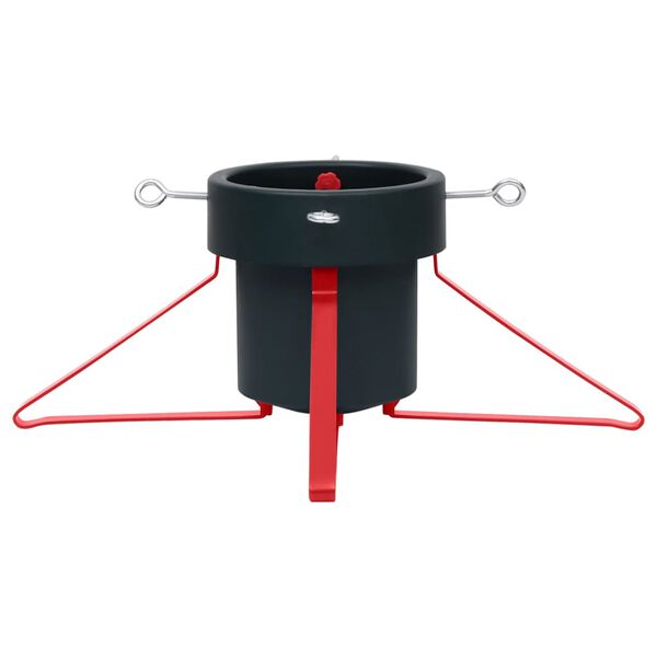 vidaXL Support de sapin de Noël Vert et rouge 46x46x19 cm