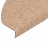 vidaXL Tapis d'escalier auto-adh&eacute;sifs 20 pcs beige 65x22,5x3,5 cm