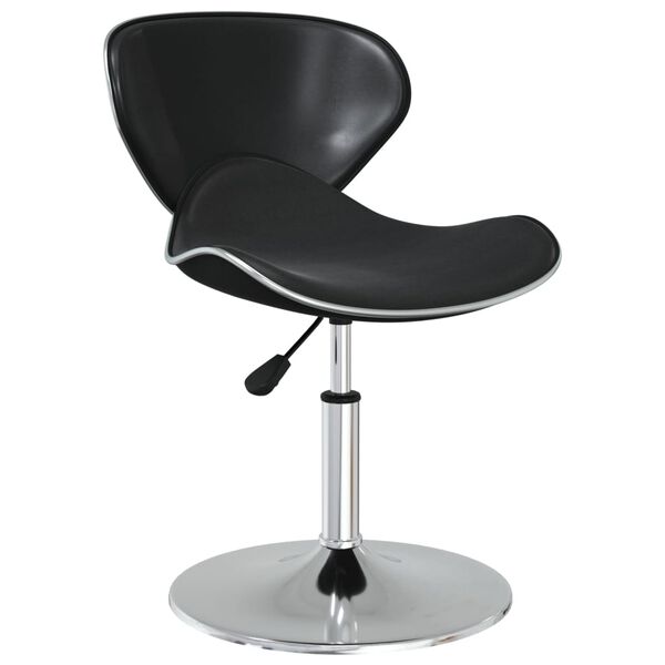 vidaXL Chaises à manger lot de 2 noir similicuir