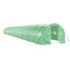 vidaXL Serre avec cadre en acier vert 72 m² 24x3x2 m