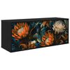 vidaXL Meuble TV mural LOCHEM 102 x 33 x 40 cm Ch&ecirc;ne noir