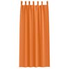 vidaXL Rideaux occultants avec anneaux 2 pcs Orange vif 225 x 140 cm