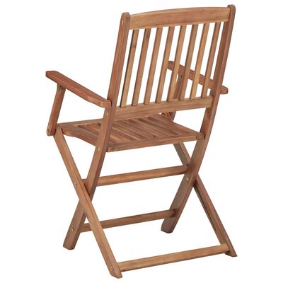 vidaXL Chaises pliables d'extérieur lot de 2 Bois d'acacia solide