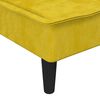 vidaXL Chaise longue jaune velours