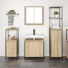 vidaXL Ensemble de mobilier de salle de bain 3 pcs Bois d'ing&eacute;nierie