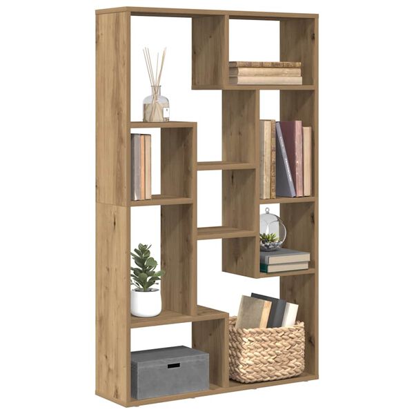 vidaXL Biblioth&egrave;que ch&ecirc;ne artisanal 72x20x120,5 cm bois d'ing&eacute;nierie