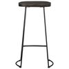 vidaXL Tabourets de bar lot de 2 noir 45x40x78 cm bois manguier massif