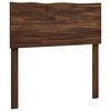vidaXL T&ecirc;te de lit en bois brut ROSTOCK Marron fonc&eacute; 90 cm