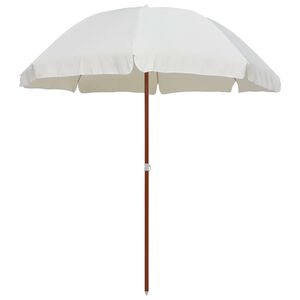 vidaXL Parasol de jardin avec m&acirc;t en acier 240 cm Sable
