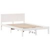 vidaXL Cadre de lit Blanc 120 x 190 cm Bois de pin massif