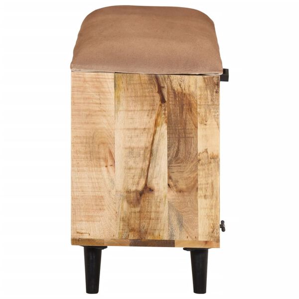 vidaXL Banc &agrave; chaussures 80x30x45 cm bois massif de manguier