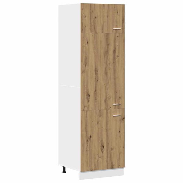 vidaXL Armoire r&eacute;frig&eacute;r&eacute;e "Lyon" Ch&ecirc;ne artisanal 60 x 57 x 207 cm Bois d'ing&eacute;nierie
