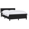 vidaXL Sommier &agrave; lattes de lit avec matelas noir 140x210 cm velours