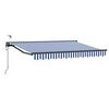 vidaXL Auvent r&eacute;tractable &eacute;lectrique Bleu, Blanc, Anthracite 2,5 x 2 m