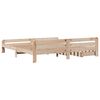 vidaXL Cadre de lit sans matelas 200x200 cm bois massif de pin