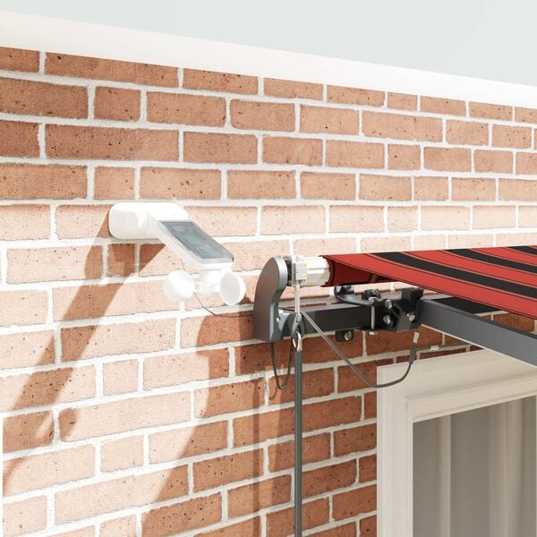 vidaXL Tissu de auvent avec orange et marron 300 x 250 cm Polyester