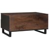 vidaXL Table basse Marron et Noir 80 x 54 x 40 cm Bois d'acacia massif