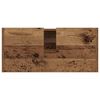 vidaXL Cabinet de salle de bain avec porte Bois Ancien 63 x 29 x 55 cm