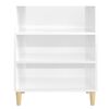 vidaXL Buffet blanc brillant 57x35x70 cm bois d'ing&eacute;nierie