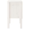 vidaXL Tables de chevet 2 pcs Blanc 40x35x61,5 cm Bois de pin massif