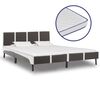 vidaXL Lit et matelas mousse &agrave; m&eacute;moire de forme Similicuir 180x200 cm