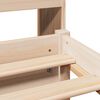 vidaXL Lit biblioth&egrave;que sans matelas 90x200 cm bois de pin massif
