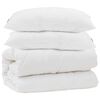 vidaXL Couette avec oreiller 3 pcs Blanc Microfibre