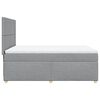 vidaXL Sommier &agrave; lattes de lit avec matelas Gris clair 140x200cm Tissu