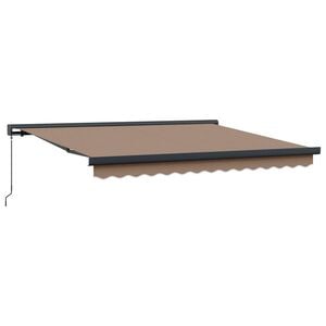 vidaXL Auvent r&eacute;tractable Taupe 300 x 250 cm Toile et Aluminium