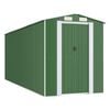 vidaXL Abri de jardin Vert 192x523x223 cm M&eacute;tal galvanis&eacute;