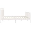 vidaXL Cadre de lit sans matelas blanc bois massif de pin 200x200 cm